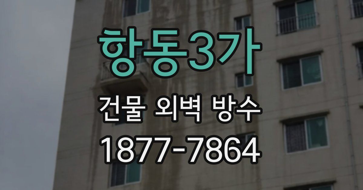 항동3가 건물 외벽 방수