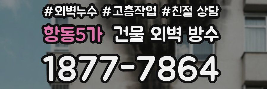 항동5가 건물 외벽 방수