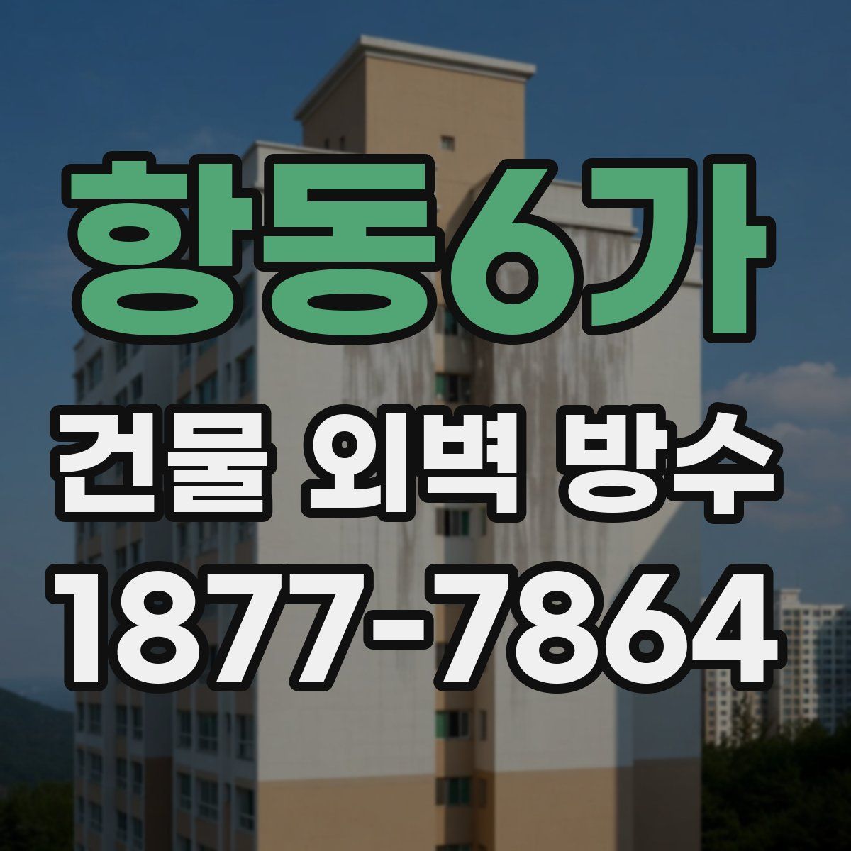 항동6가 건물 외벽 방수