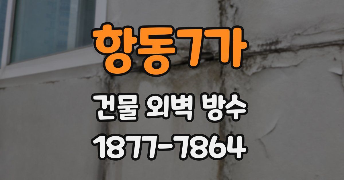 항동7가 건물 외벽 방수