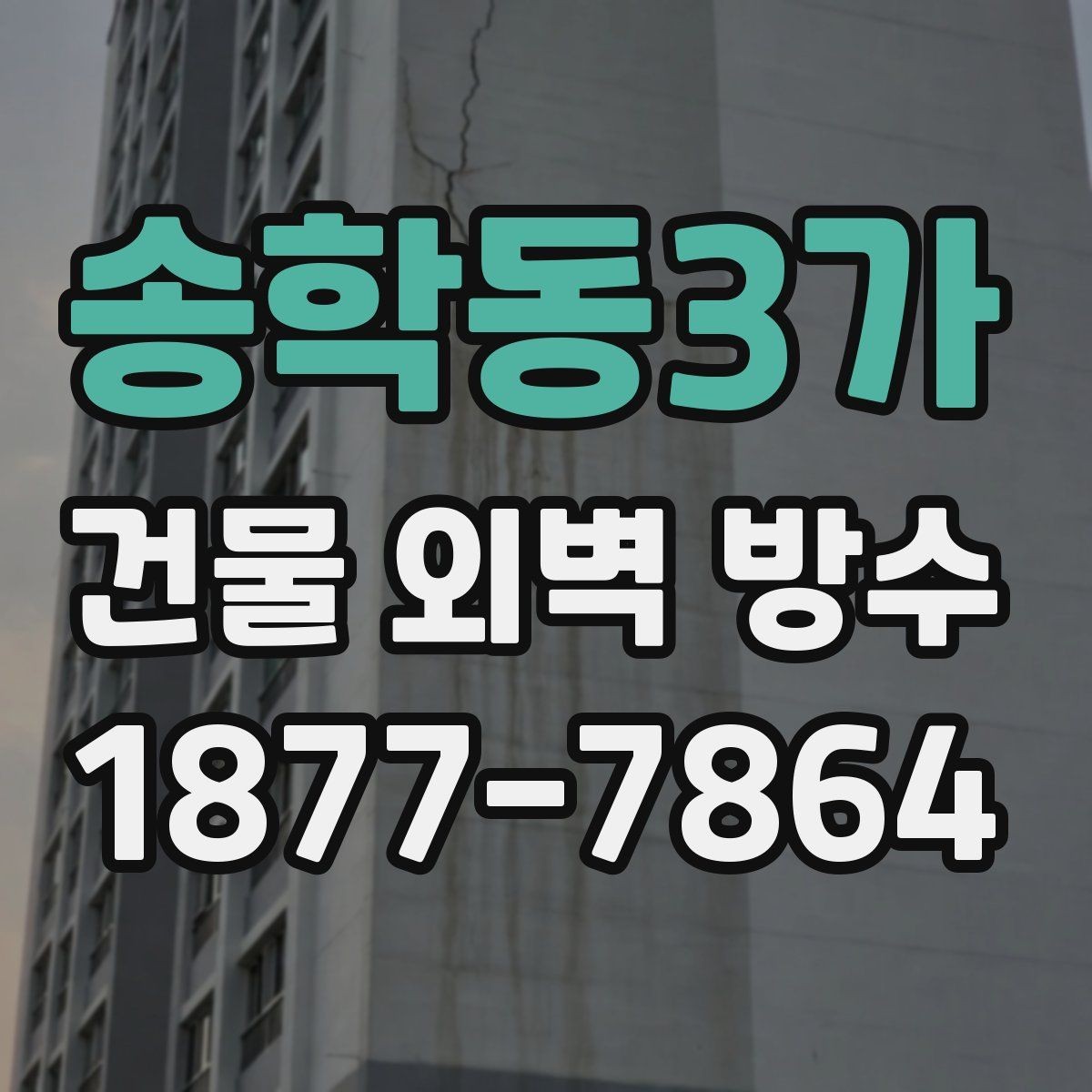 송학동3가 건물 외벽 방수 공법 선택 시 건물 구조를 보는 이유