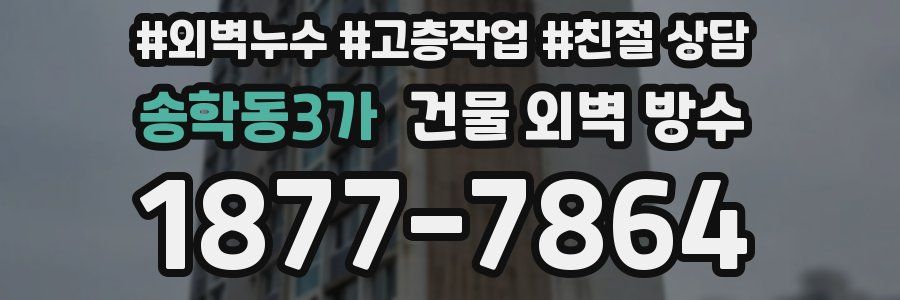 송학동3가 건물 외벽 방수