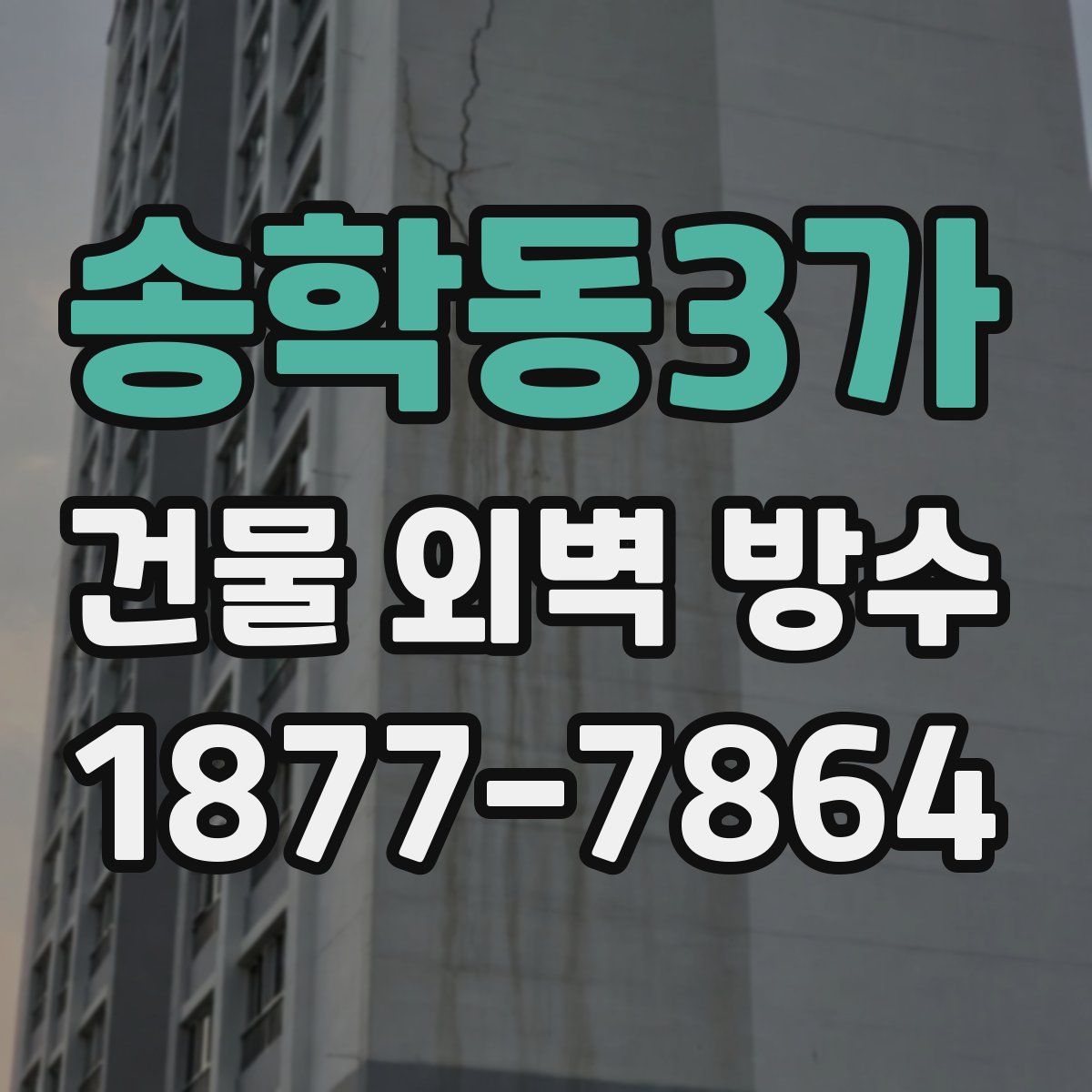 송학동3가 건물 외벽 방수