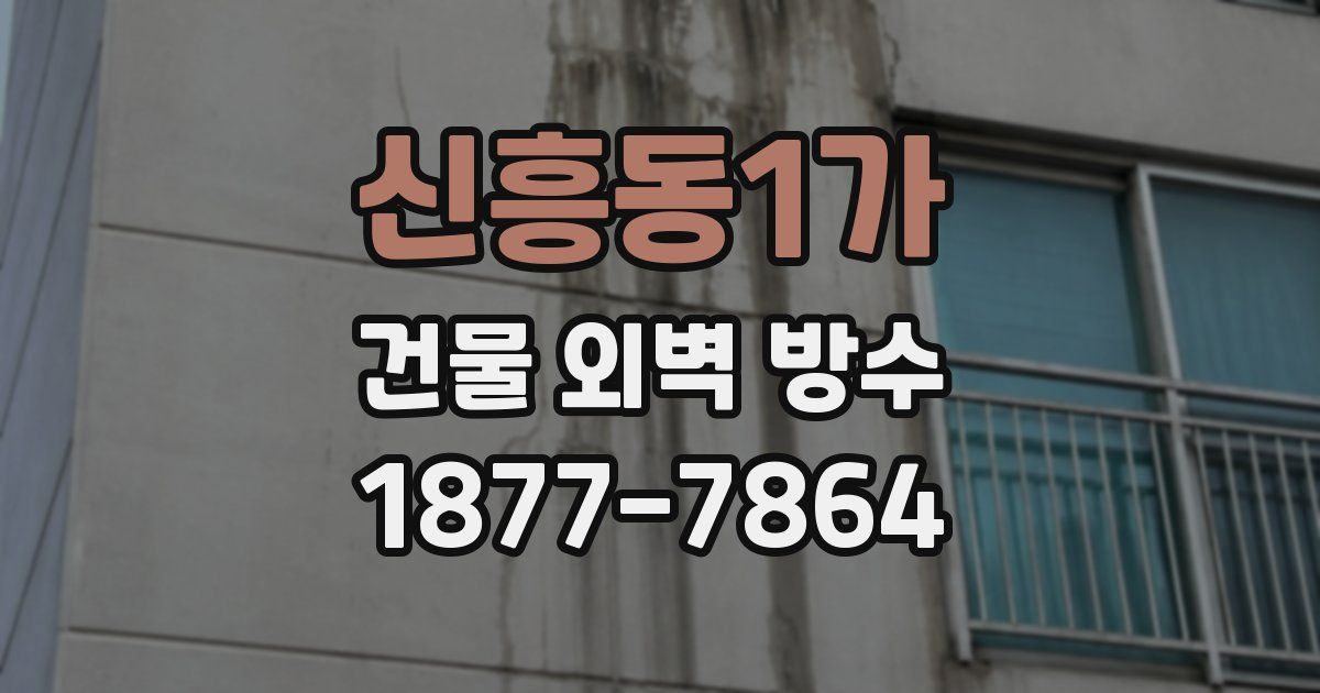 신흥동1가 건물 외벽 방수