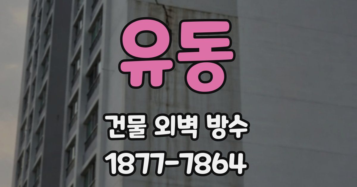유동 건물 외벽 방수