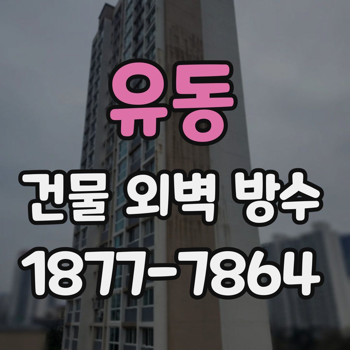유동 건물 외벽 방수