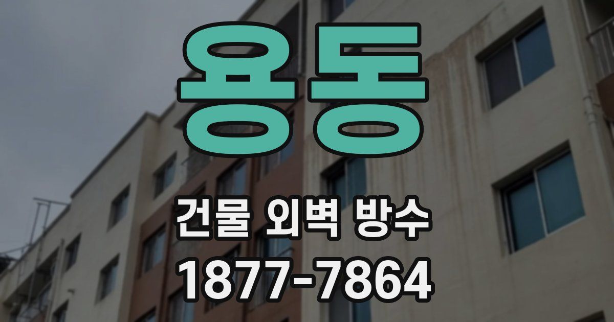 용동 건물 외벽 방수