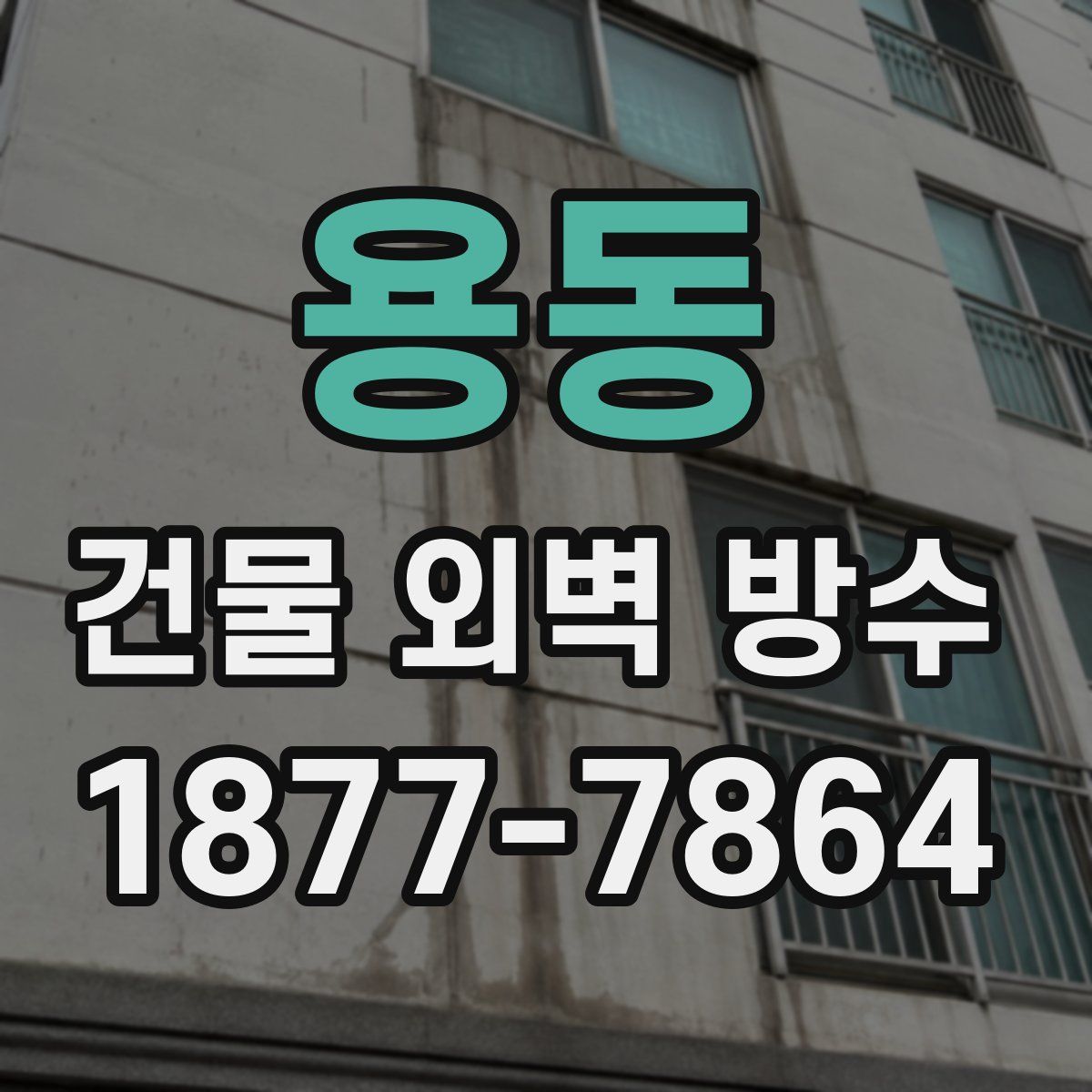 용동 건물 외벽 방수