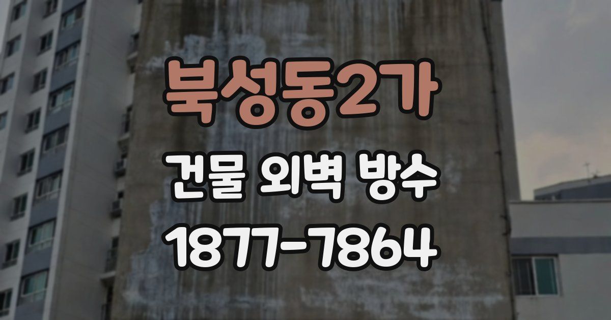 북성동2가 건물 외벽 방수