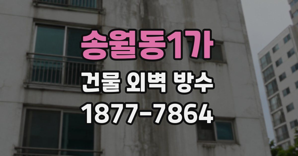 송월동1가 건물 외벽 방수