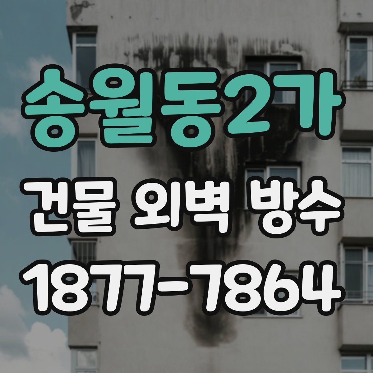 송월동2가 건물 외벽 방수