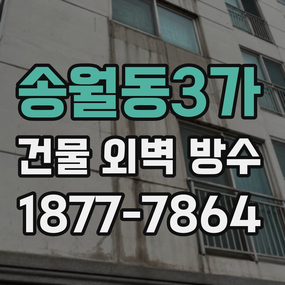송월동3가 건물 외벽 방수