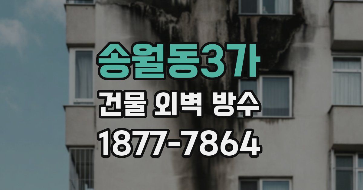 송월동3가 건물 외벽 방수