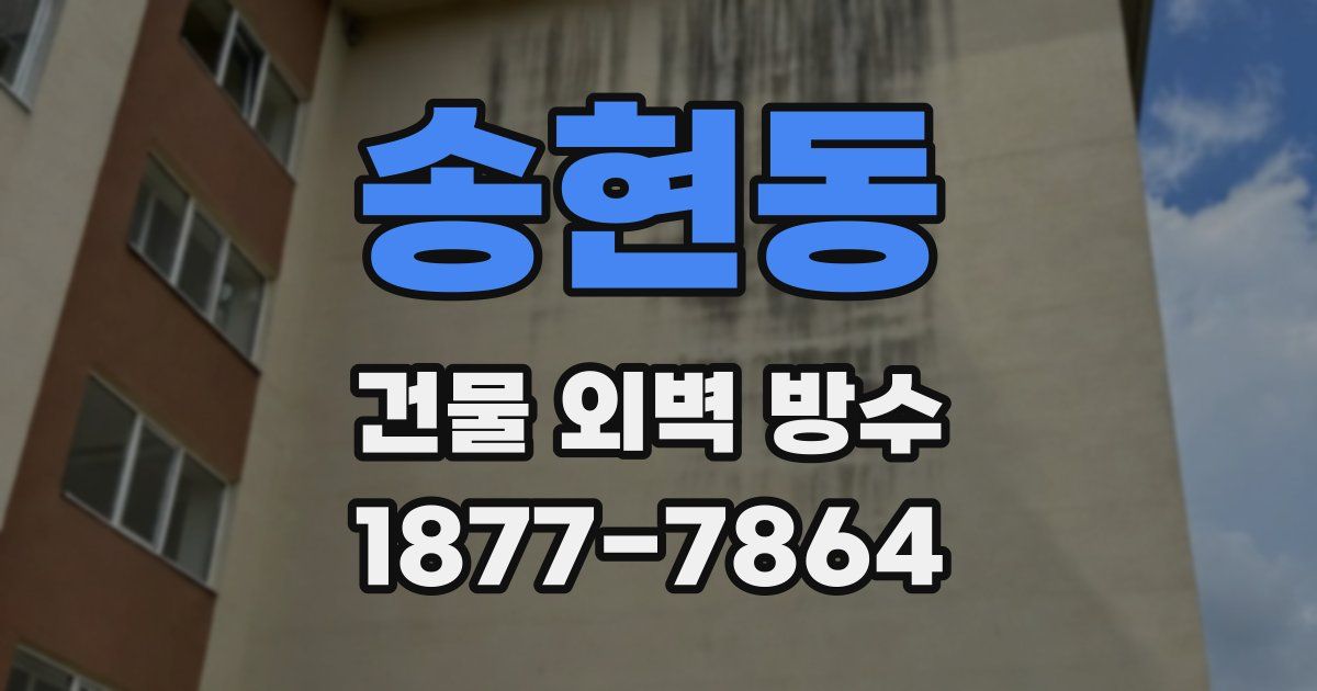 송현동 건물 외벽 방수