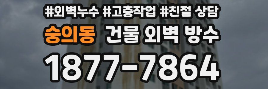 숭의동 건물 외벽 방수