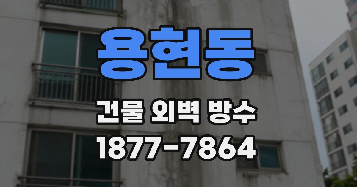 용현동 건물 외벽 방수