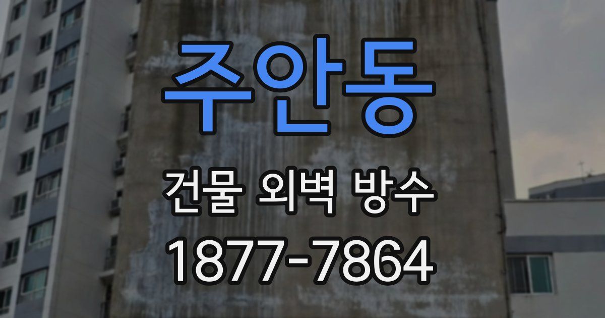 주안동 건물 외벽 방수