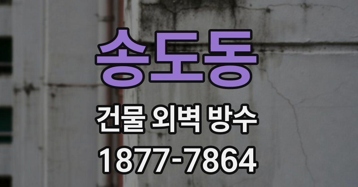 송도동 건물 외벽 방수