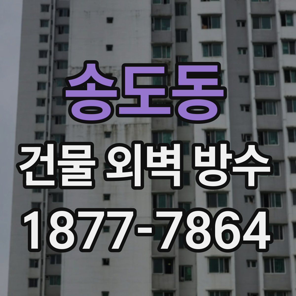 송도동 건물 외벽 방수