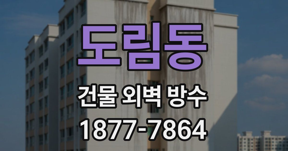 도림동 건물 외벽 방수
