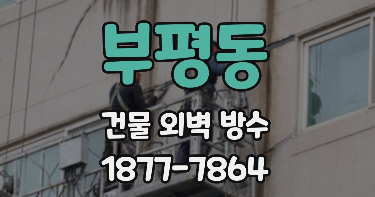 부평동 건물 외벽 방수