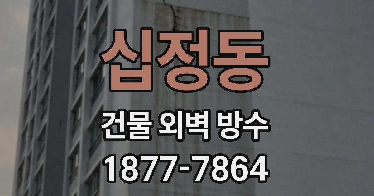 십정동 건물 외벽 방수