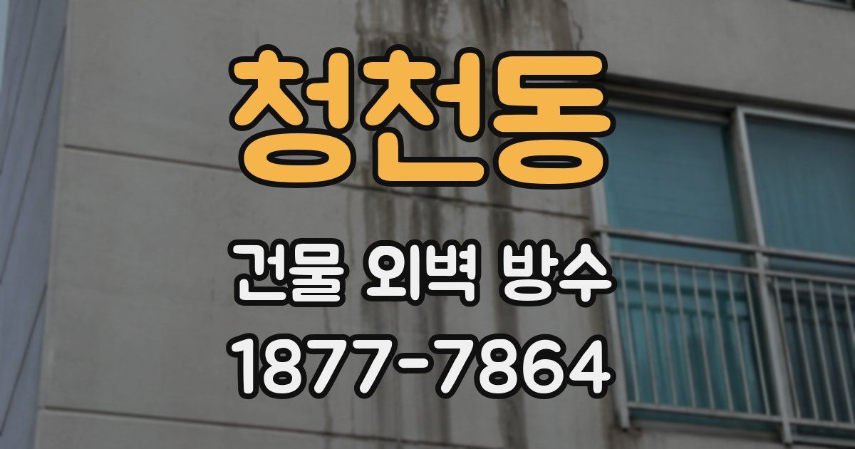 청천동 건물 외벽 방수