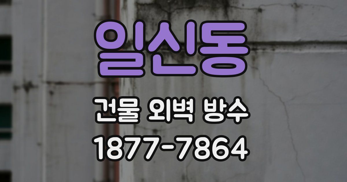 일신동 건물 외벽 방수