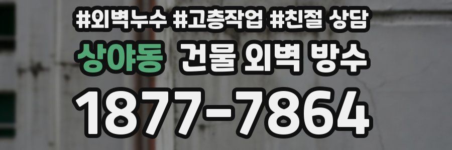 상야동 건물 외벽 방수