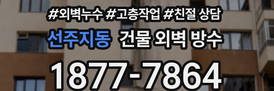 선주지동 건물 외벽 방수