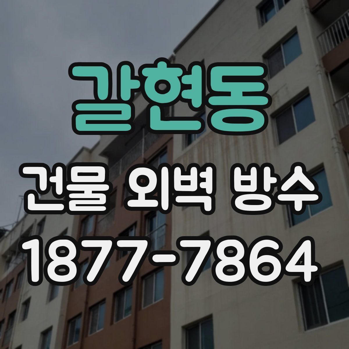 갈현동 건물 외벽 방수