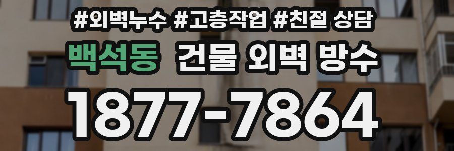 백석동 건물 외벽 방수