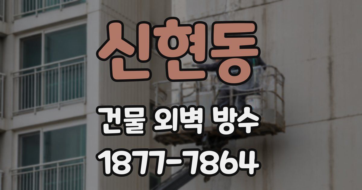 신현동 건물 외벽 방수