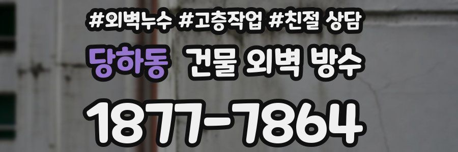 당하동 건물 외벽 방수
