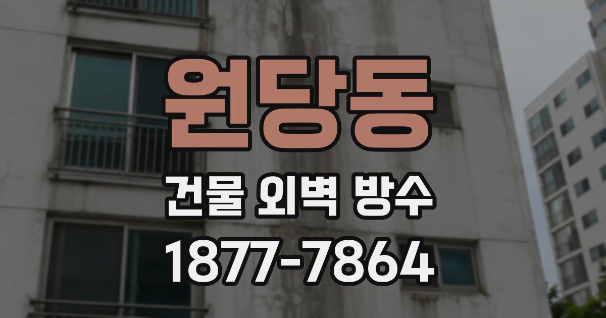 원당동 건물 외벽 방수