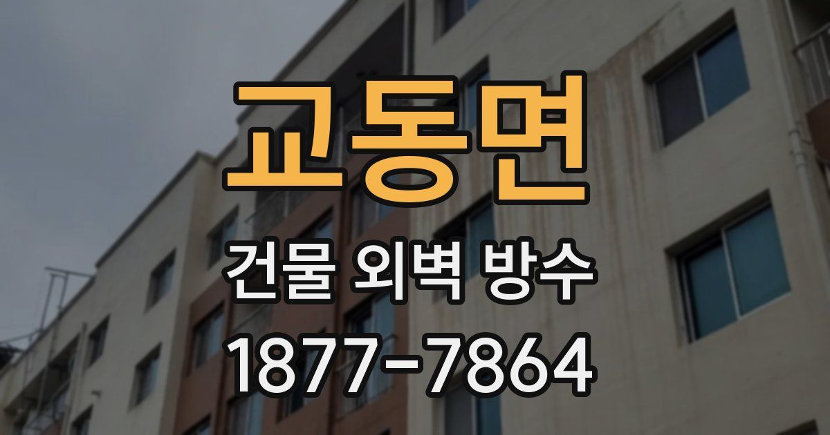 교동면 건물 외벽 방수