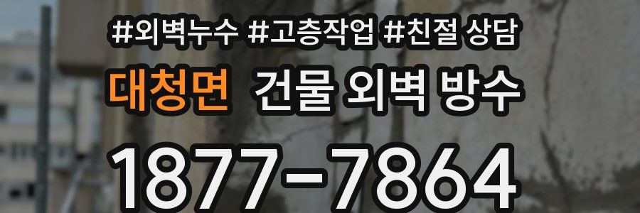 대청면 건물 외벽 방수