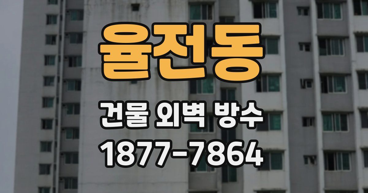율전동 건물 외벽 방수