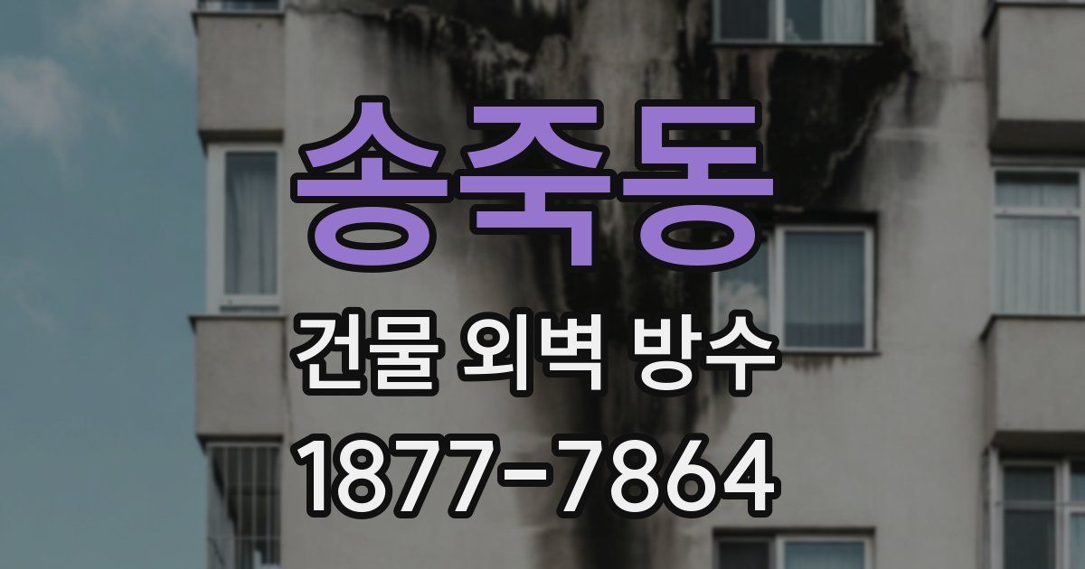 송죽동 건물 외벽 방수