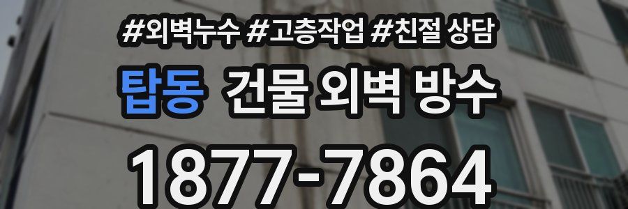탑동 건물 외벽 방수