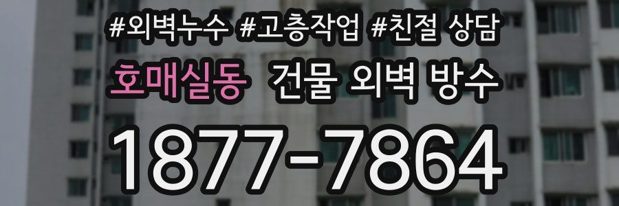 호매실동 건물 외벽 방수