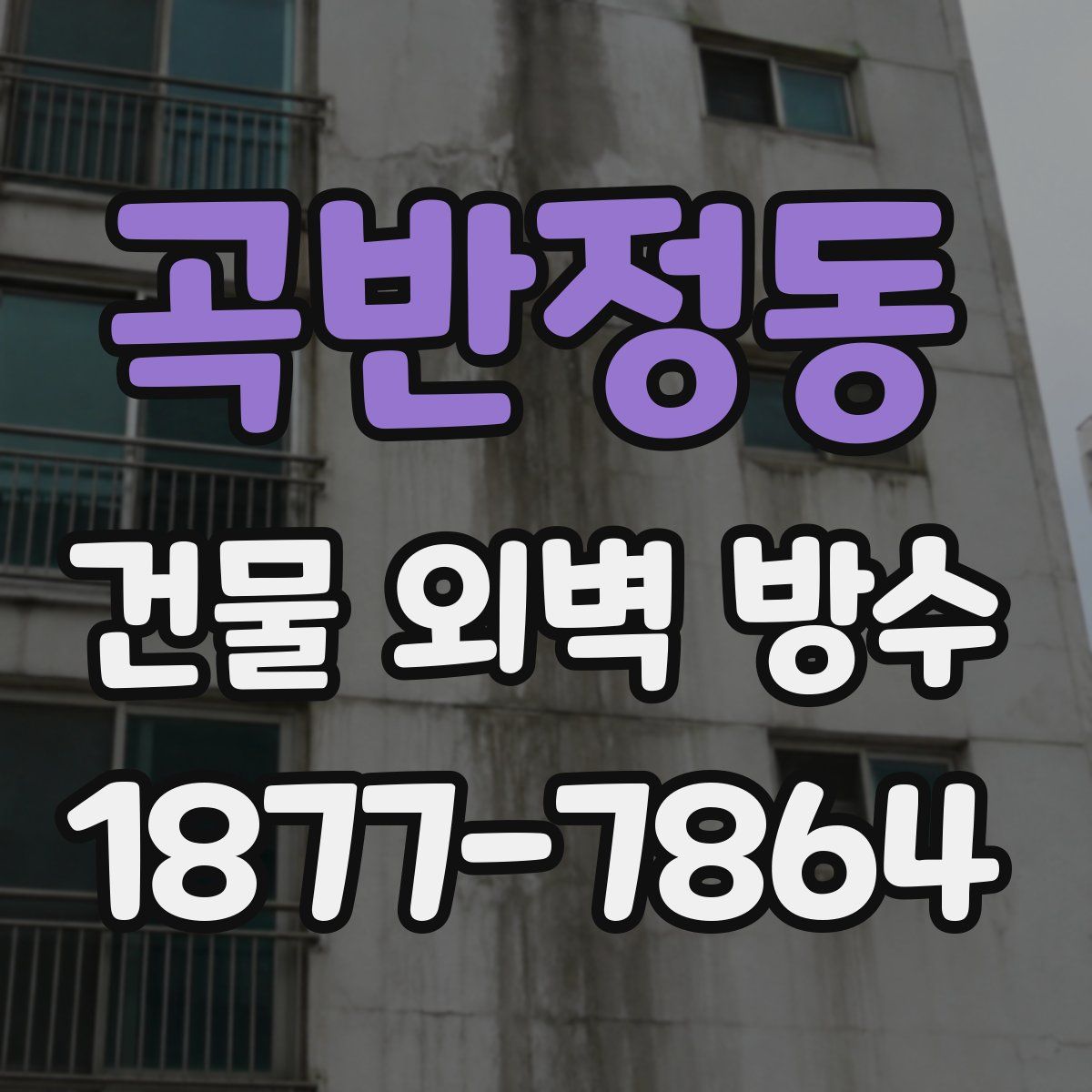 곡반정동 건물 외벽 방수