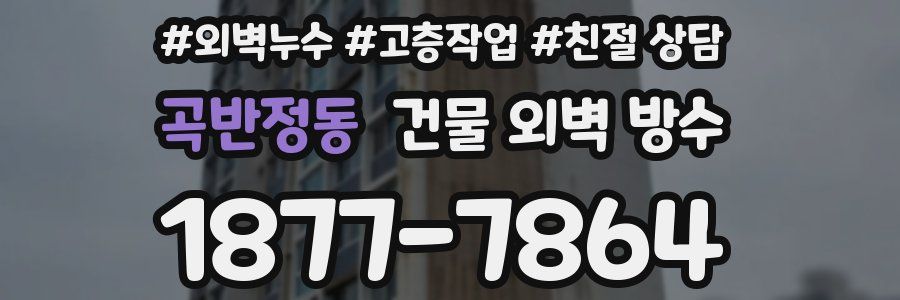 곡반정동 건물 외벽 방수