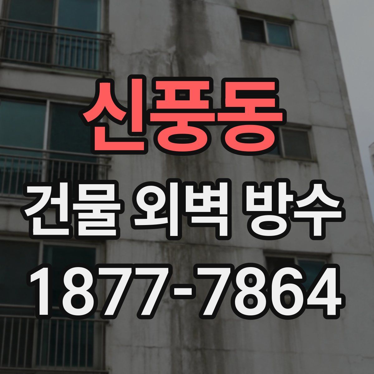 신풍동 건물 외벽 방수