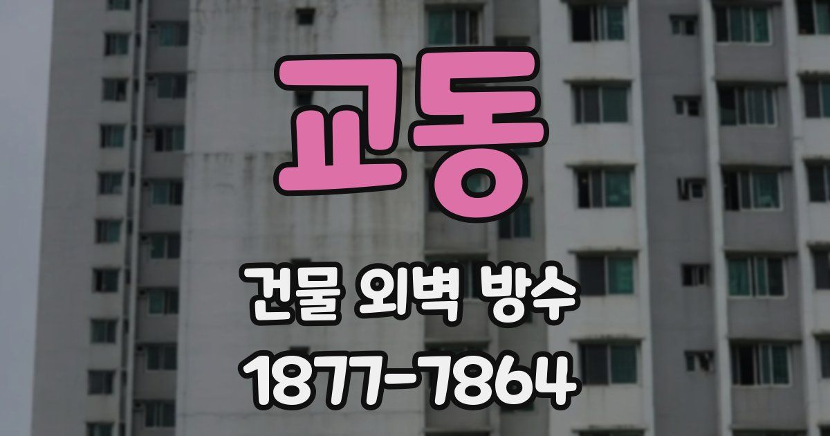 교동 건물 외벽 방수