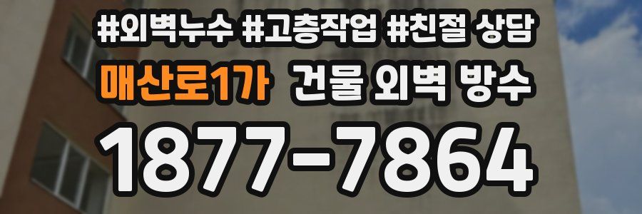 매산로1가 건물 외벽 방수