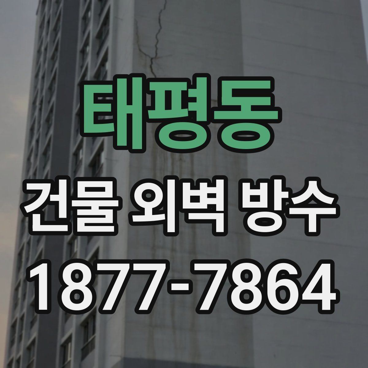 태평동 건물 외벽 방수 공사 전후 비교가 중요한 이유
