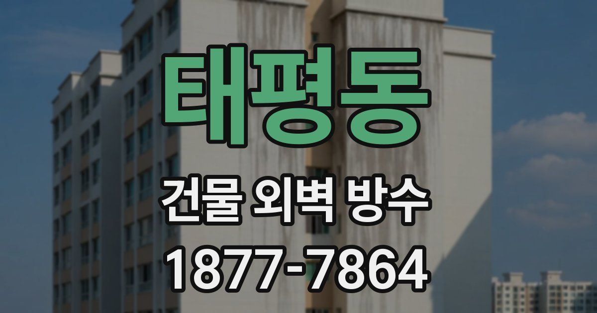 태평동 건물 외벽 방수