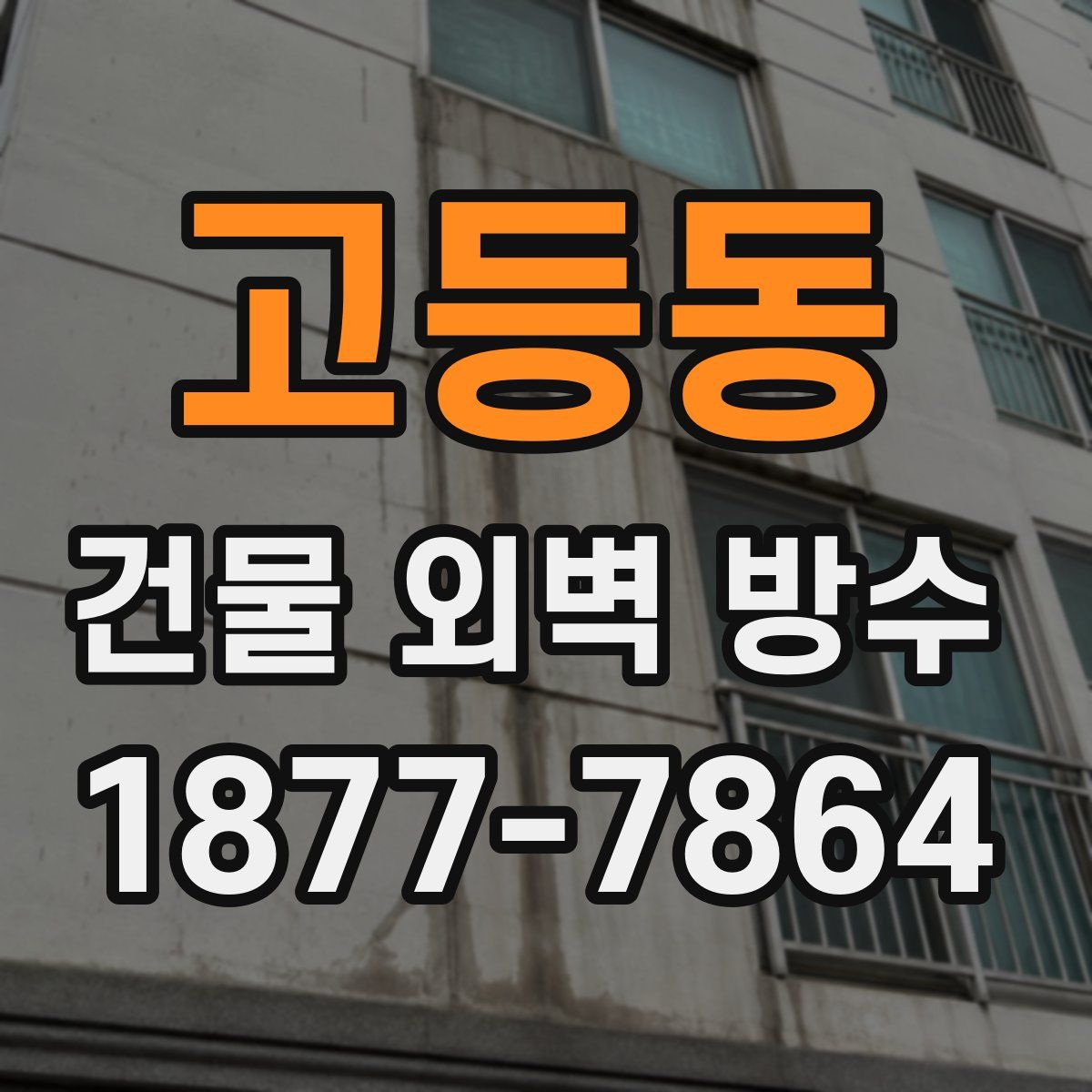 고등동 건물 외벽 방수