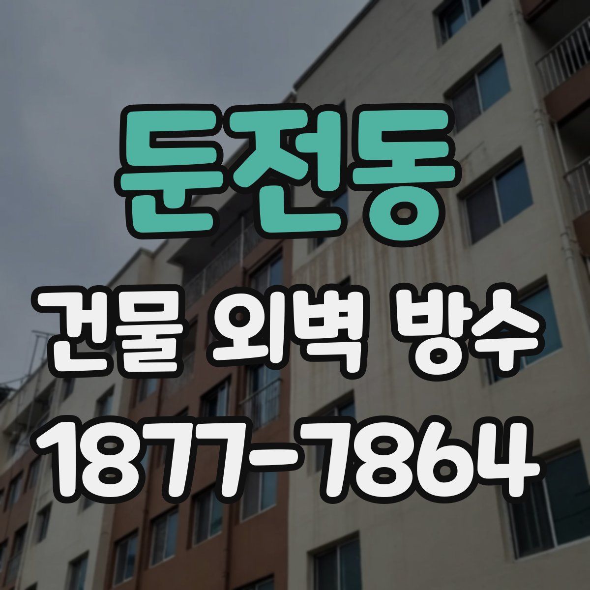 둔전동 건물 외벽 방수